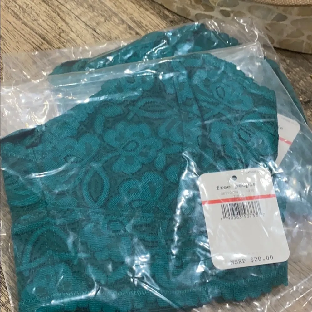 Free People Galloon Lace Racerback Bralette Bra Green Size XS - Image 4