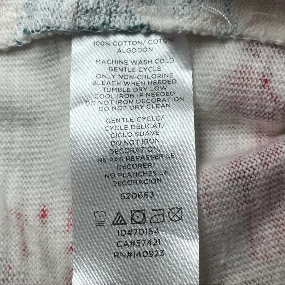 Loft Women's Floral Sweatshirt‎ Small 100% Cotton Flower Garden Cottagecore - Image 7