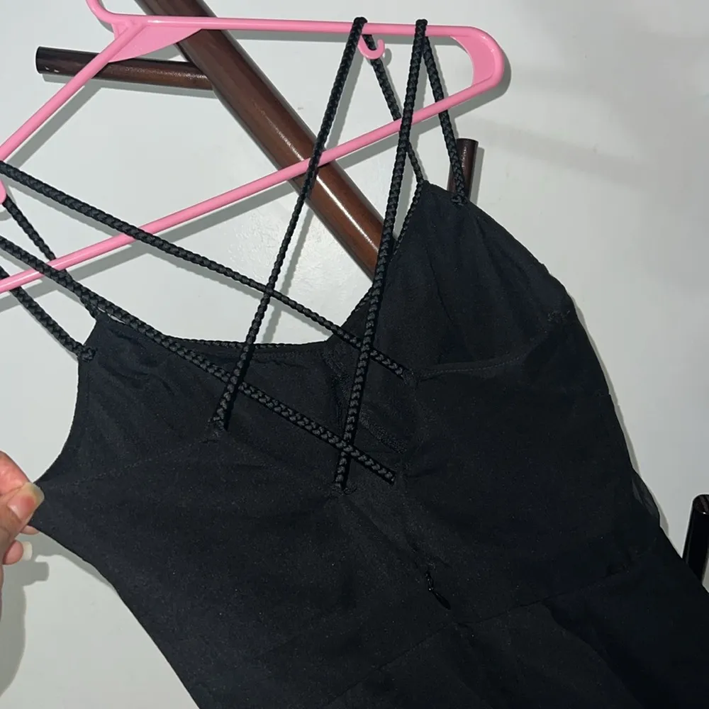 Long Flowy Summer Dress With Braided Criss Cross Straps - Image 4