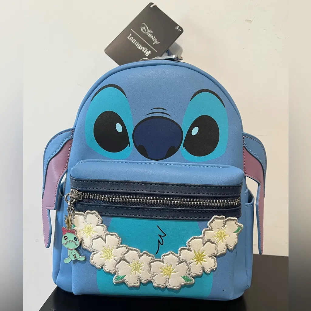 Lounge Fly  Disney Lilo & Stitch Figural Stitch with Lei Mini Backpack - Image 5