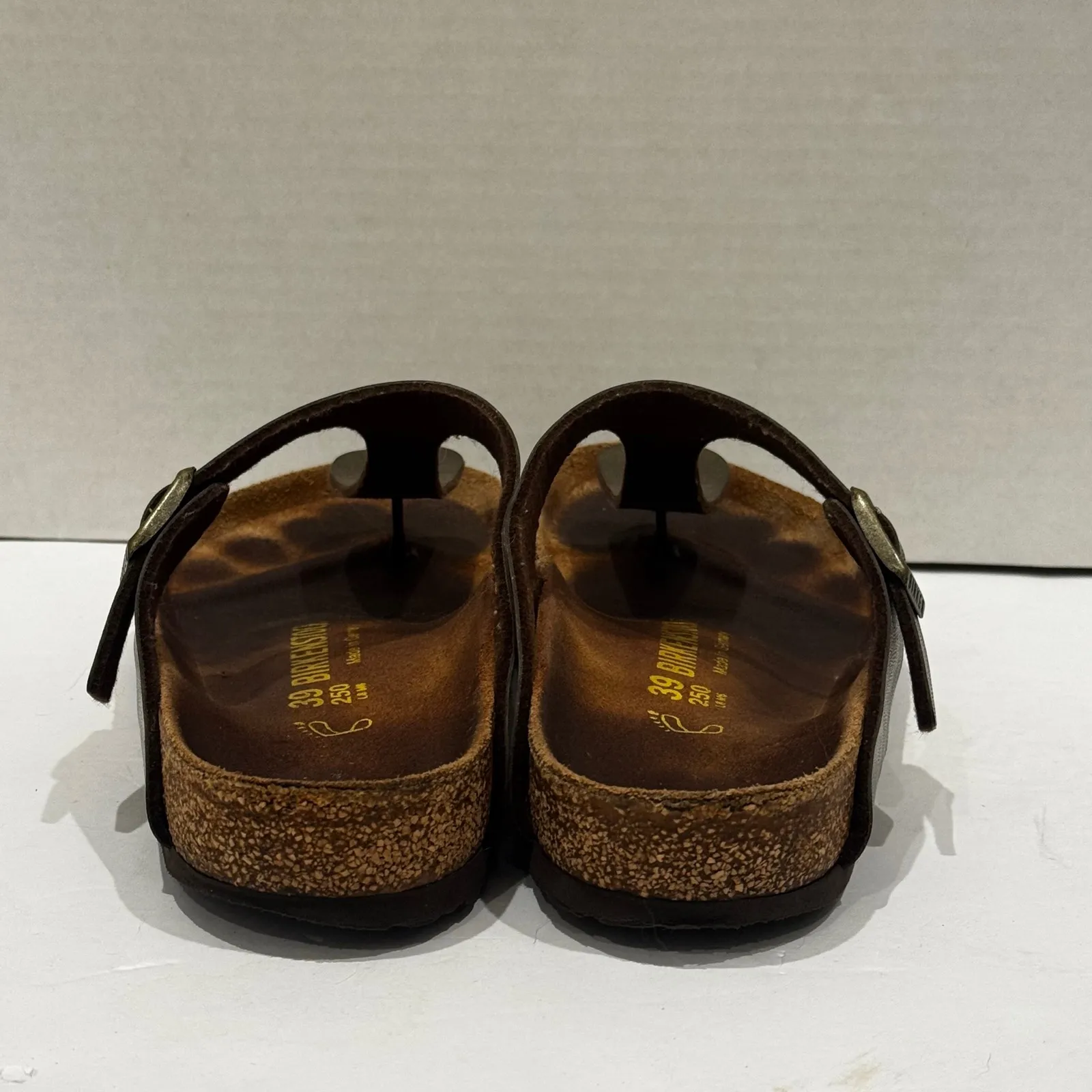 Birkenstock Gizeh Thong Sandals Slide Metallic Cork Footbed Size 39 / 8.5 US - Image 7