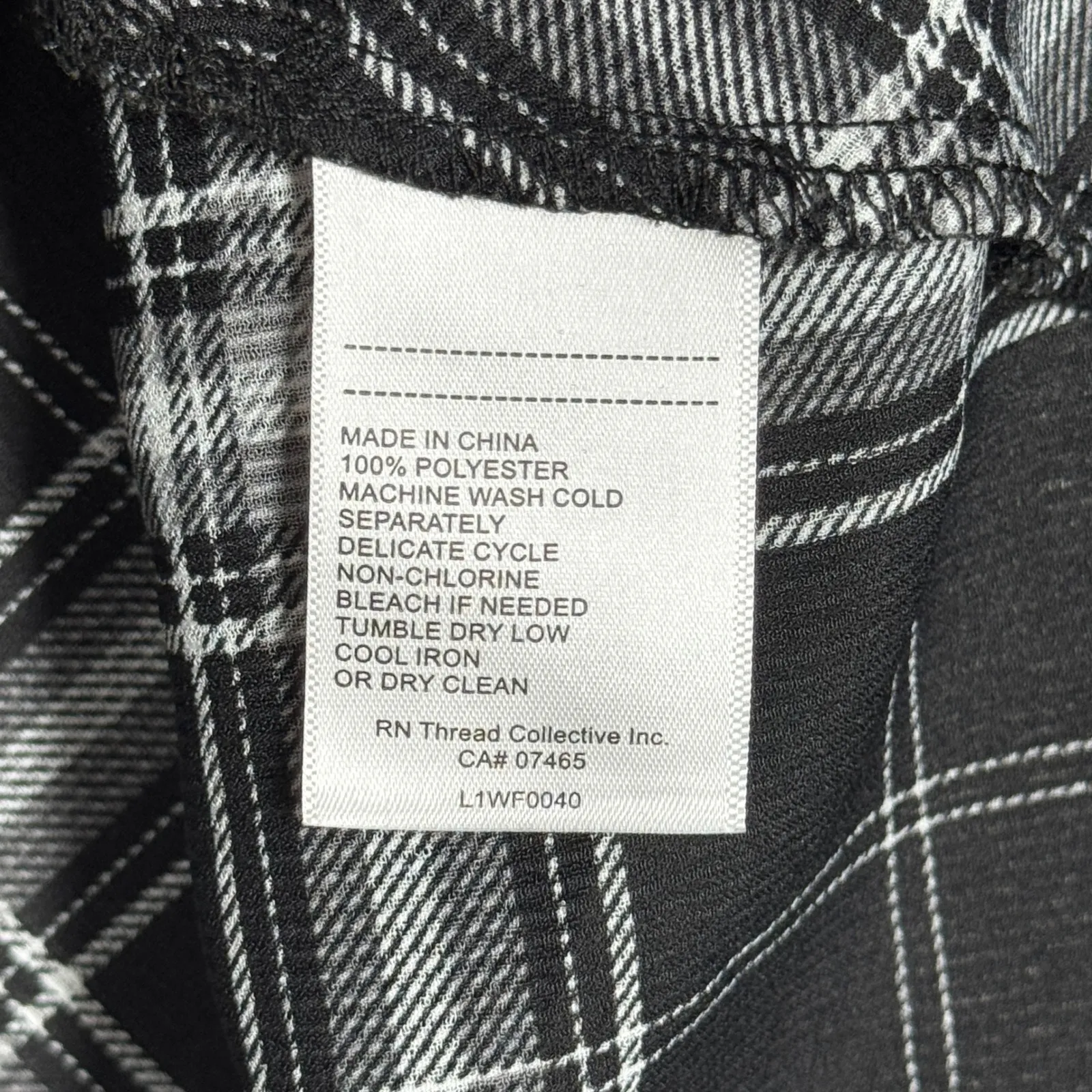 Laundry by Shelli Segal Blouse Plaid‎ Twist Front Long Sleeve Top Size Medium - Image 8