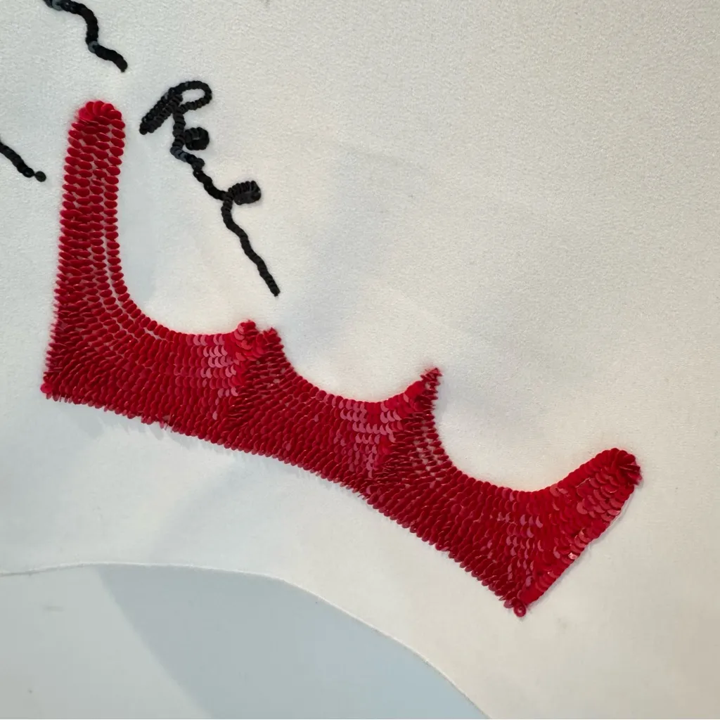 Oscar de La Renta Cascade Embroidered Stretch Wool Bonded Crepe Cocktail Dress - Image 10