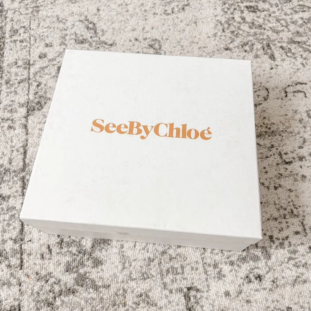 NWB See by Chloe Eileen Mid Heel 40mm Boots Leather Nero - Image 4