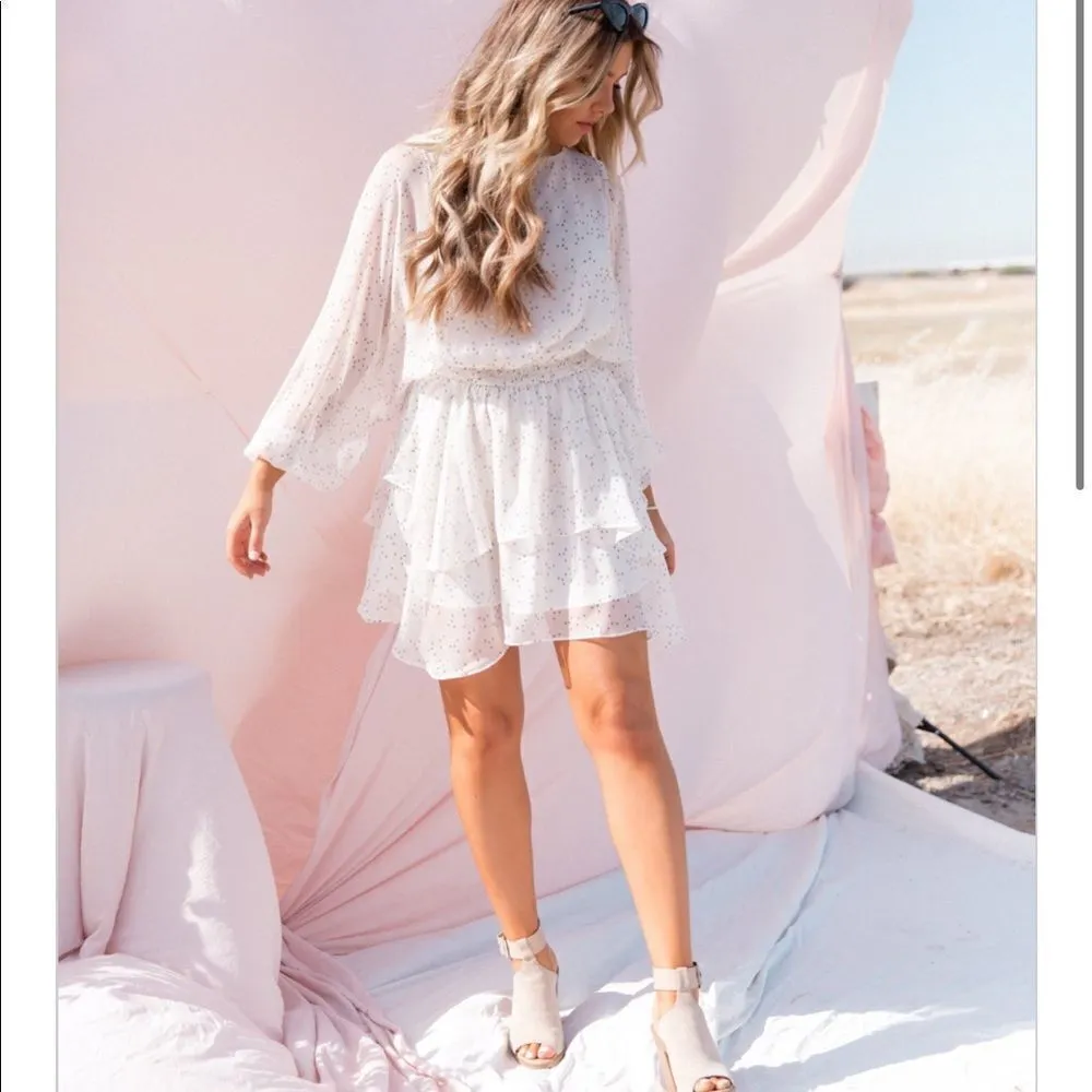 ✨HP✨Day Dreamer White Star Dress✨ White Size M - Image 3