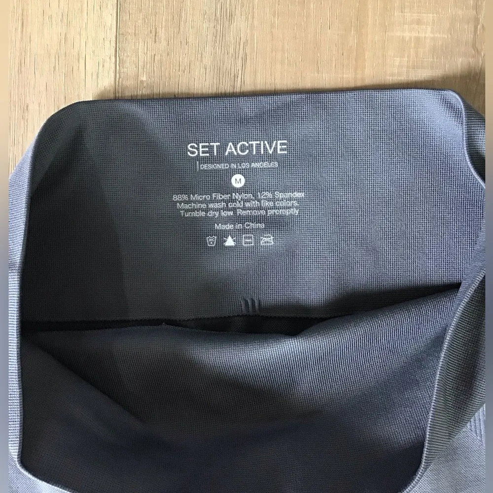 SET ACTIVE Seamless Legging Size M Gray - Image 3