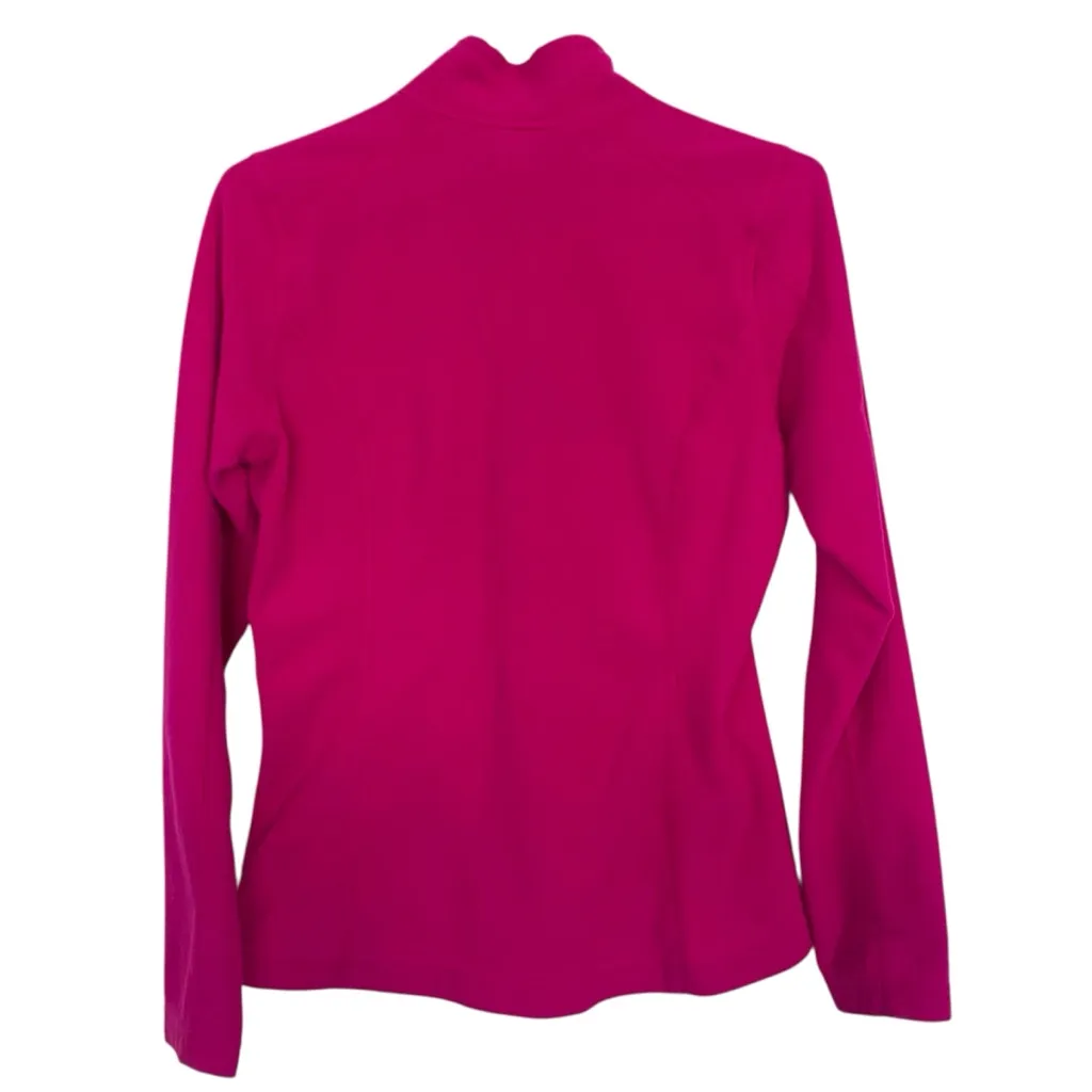 The North Face zip up sweater fuchsia orange logo women’s Size: Small - Image 2