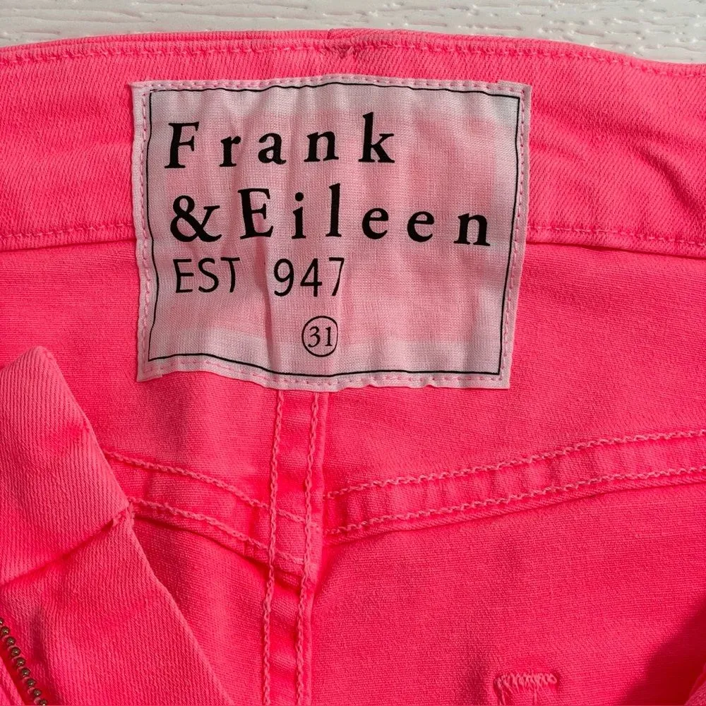 Frank & Eileen Sligo‎ Neon Pink Skinny Jeans Italian Power Denim Size 31 - Image 4