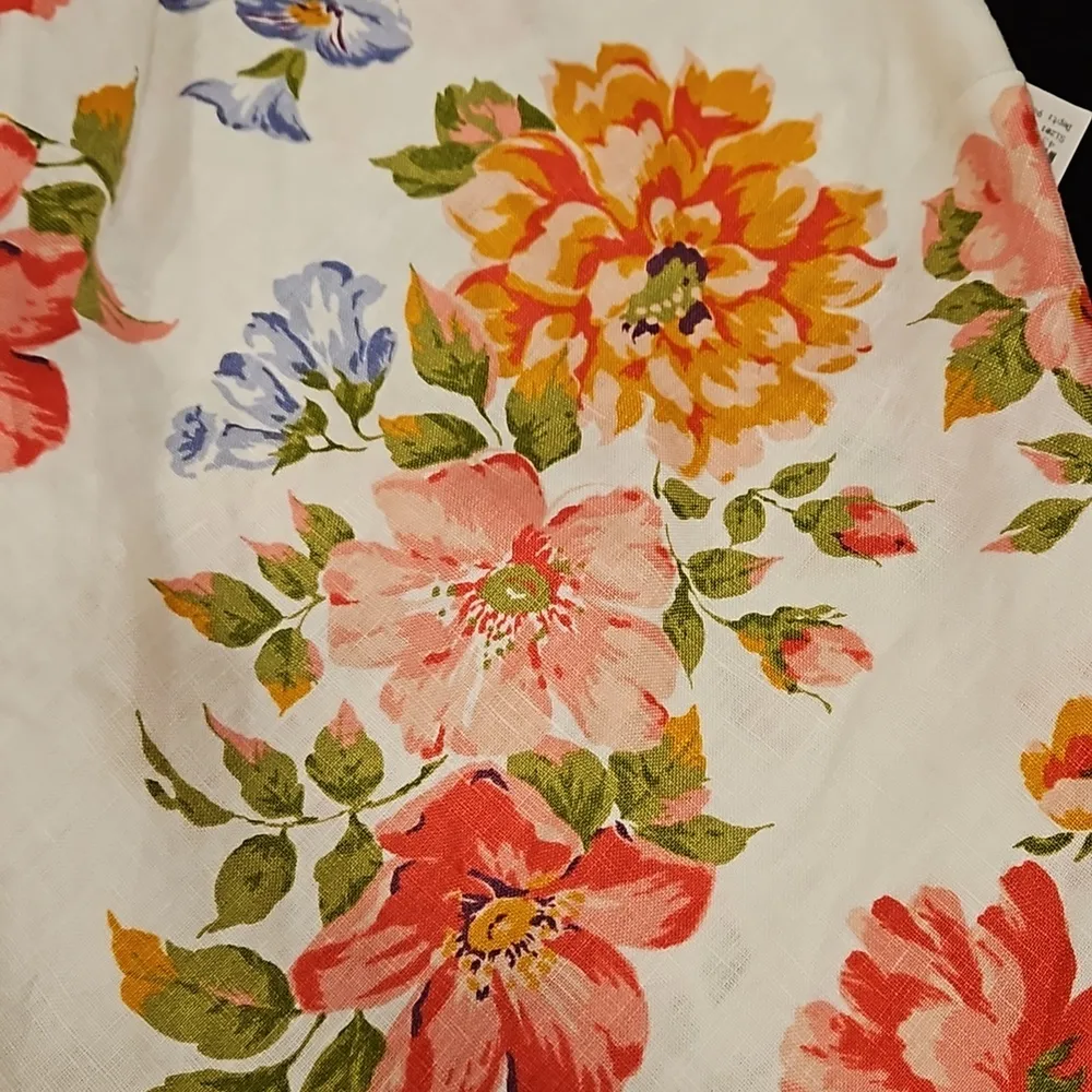 💕REFORMATION💕 Selia Dress 100% Linen ~ Giverny Floral Print Small S NWT - Image 13