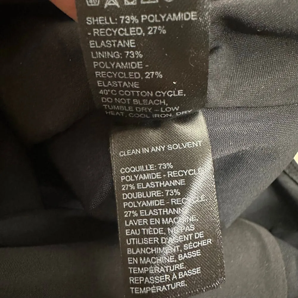 NWT Toteme Deep Neck One Piece Swimsuit Women's Black Size XXS 2X - Image 8