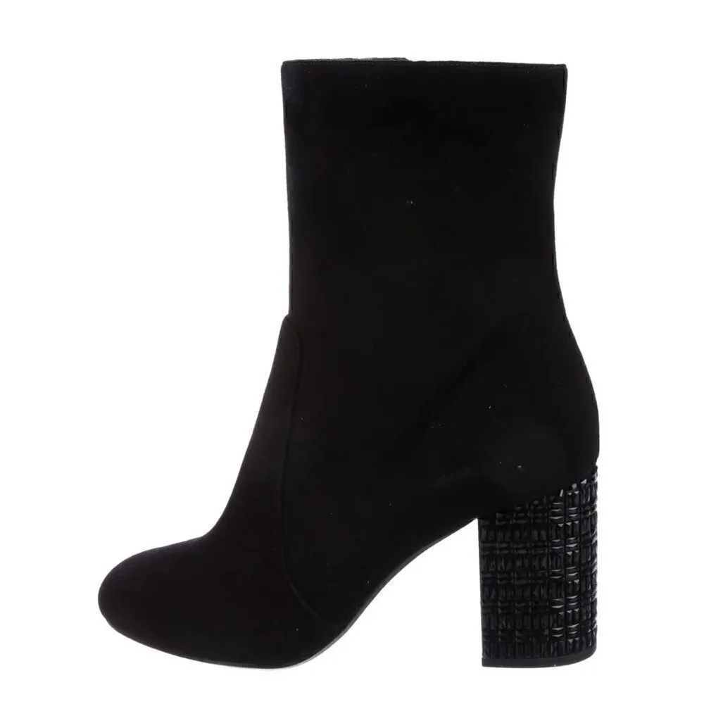 Black suede Michael Michael Kors Yoonie round toe Ankle Boots Black Size 8.5 - Image 5