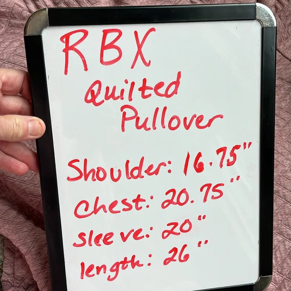 Rose Pink Quilted Pullover Womens Medium - Image 9