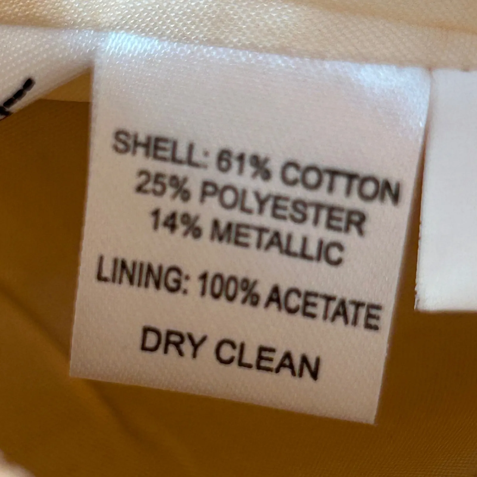 Ann Taylor LOFT Metallic Jacquard Brocade Pencil Skirt Women's Size 2 Gold - Image 4