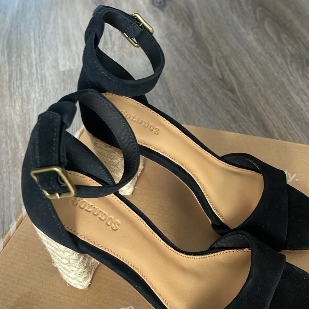 Soludos  Tall Capris Leather/Suede Heels Size 6 - Image 12