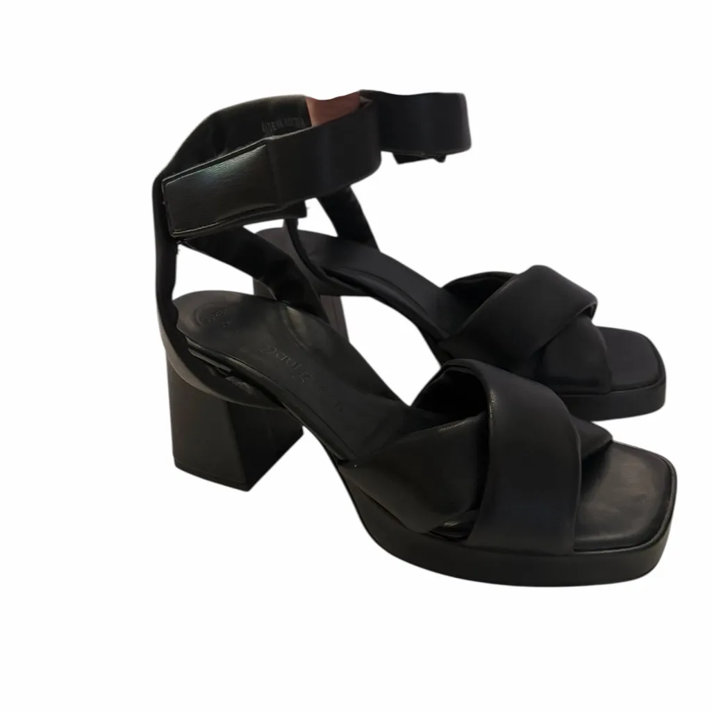 $379 Paul Green “Roxy” Ankle Strap Sandal Black Block heel leather US 7/7.5 UK 4 - Image 4