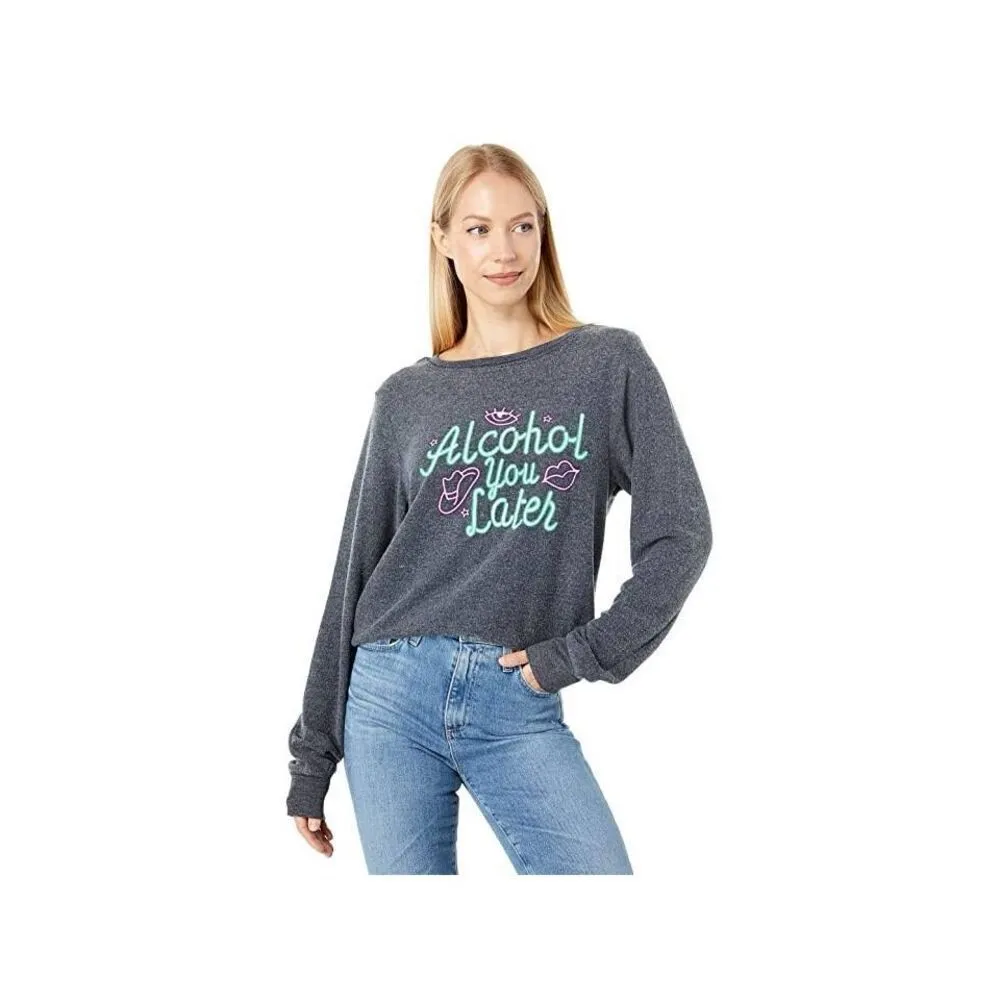 New. WILDFOX Alcohol you later sweatshirt. Small. Retails $129 - Image 7