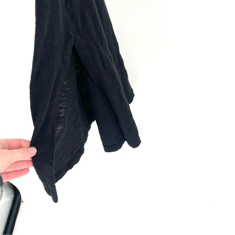 ATM ANTHONY THOMAS MELILLO Slub Cotton Trapeze Racer Tank Top Midi Dress Black Size XS - Image 10