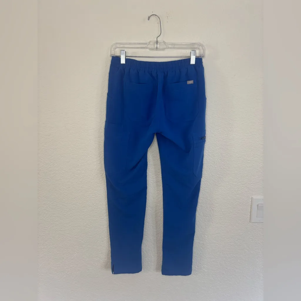 FIGS Yola High Waisted Skinny Scrub Pants in royal blue - Image 3