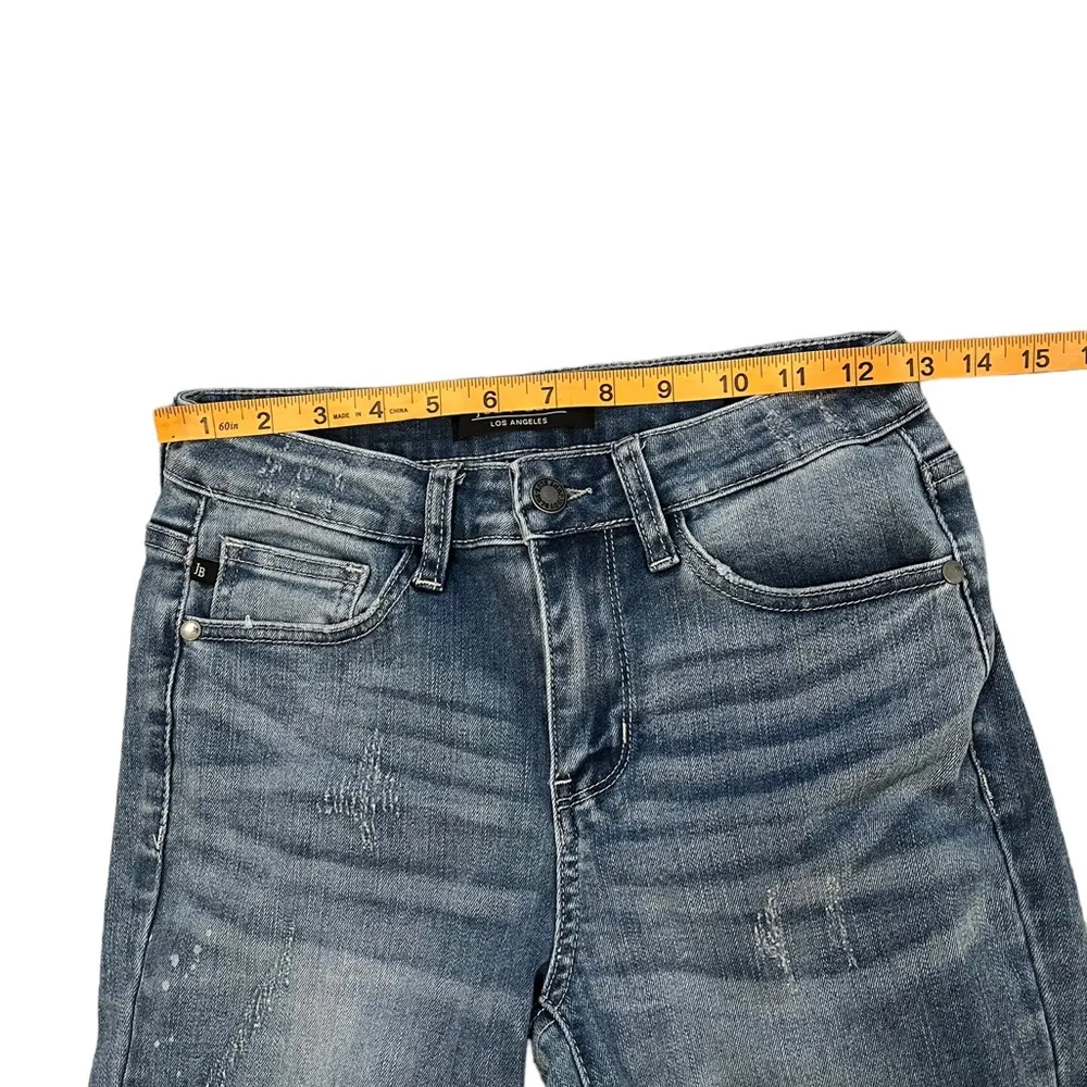 Judy Blue Shredding Up My Life Relaxed Fit Jeans JB8273 Distressed Sz 27 - Image 10