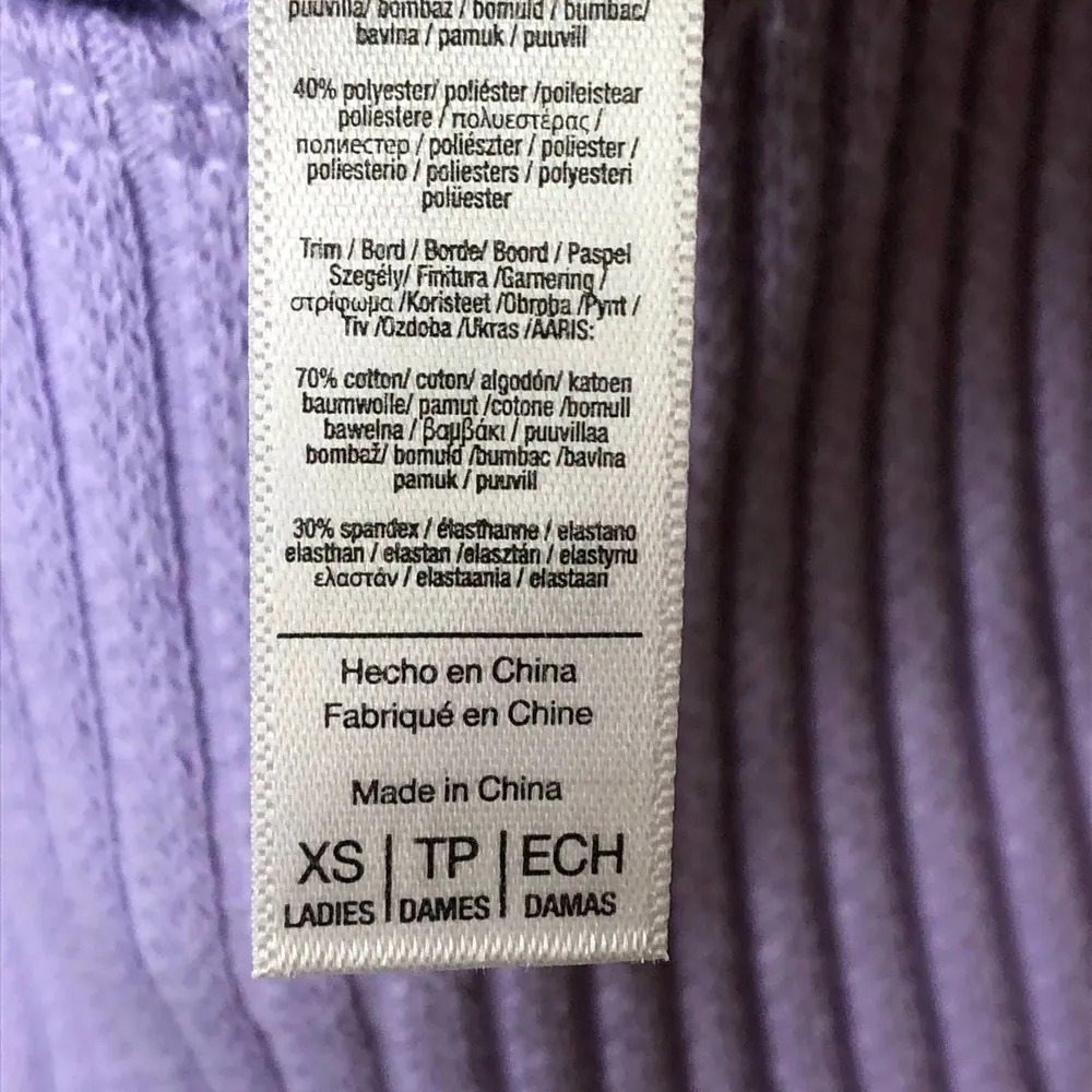 American Apparel Purple Crop Top, XS - Image 5