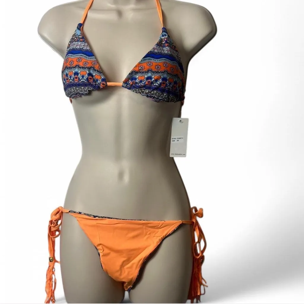 Beach Joy Colorful Reversible‎  Bikini - Image 3