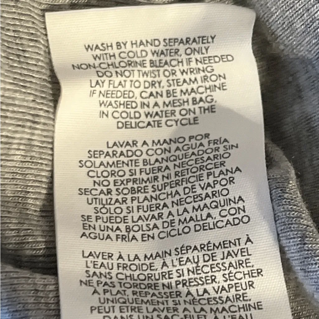 CABI Cruise Knit Tee Gray Yellow Striped Cruise Knit Tee Oversized Top Small - Image 10