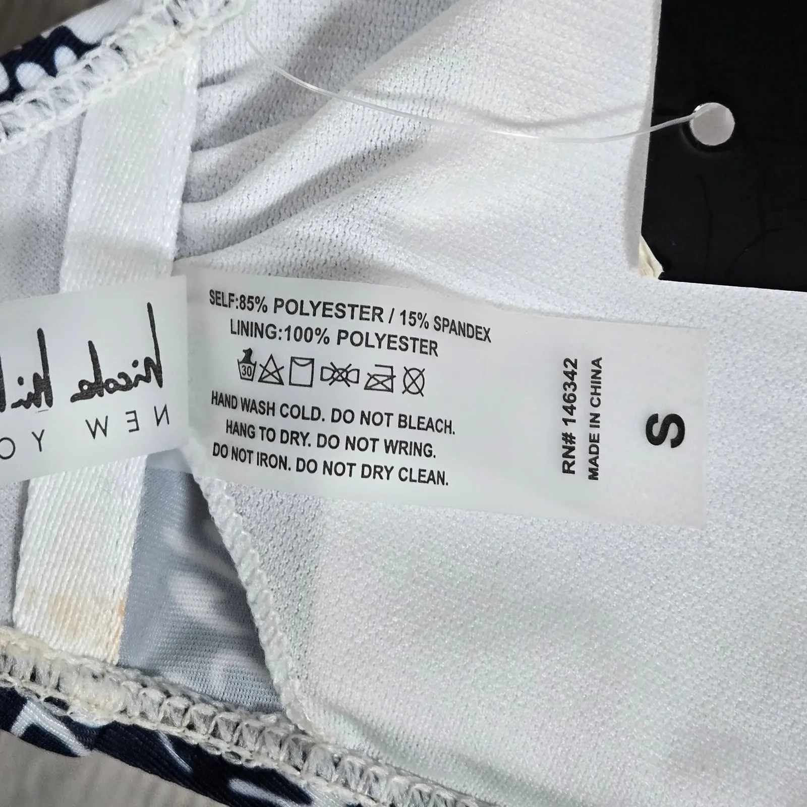 Nicole Miller V Wire‎ Bandeau Swim Top in Jet Set Flower Diva S NWT - Image 6