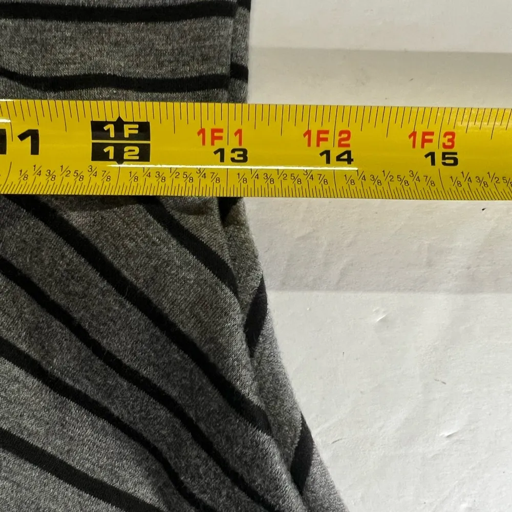 Pins and needles 3/4 sleeve fit and flare skater mini dress M academia striped Gray Size M - Image 7