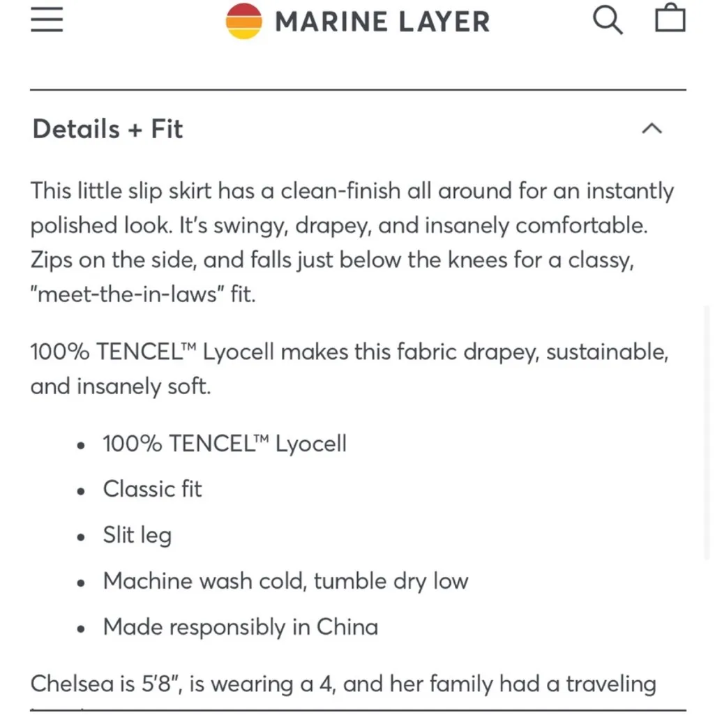 NWOT Marine Layer Ryan Slip Midi Skirt
Black Cream Size XS Retail $108.00 - Image 14