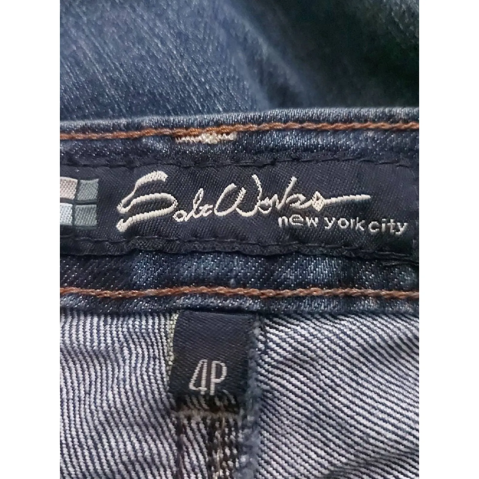Salt Works New York City Medium Rise Denim Bootcut Jeans 4P Classic Casual Boho Blue Size 4 - Image 10