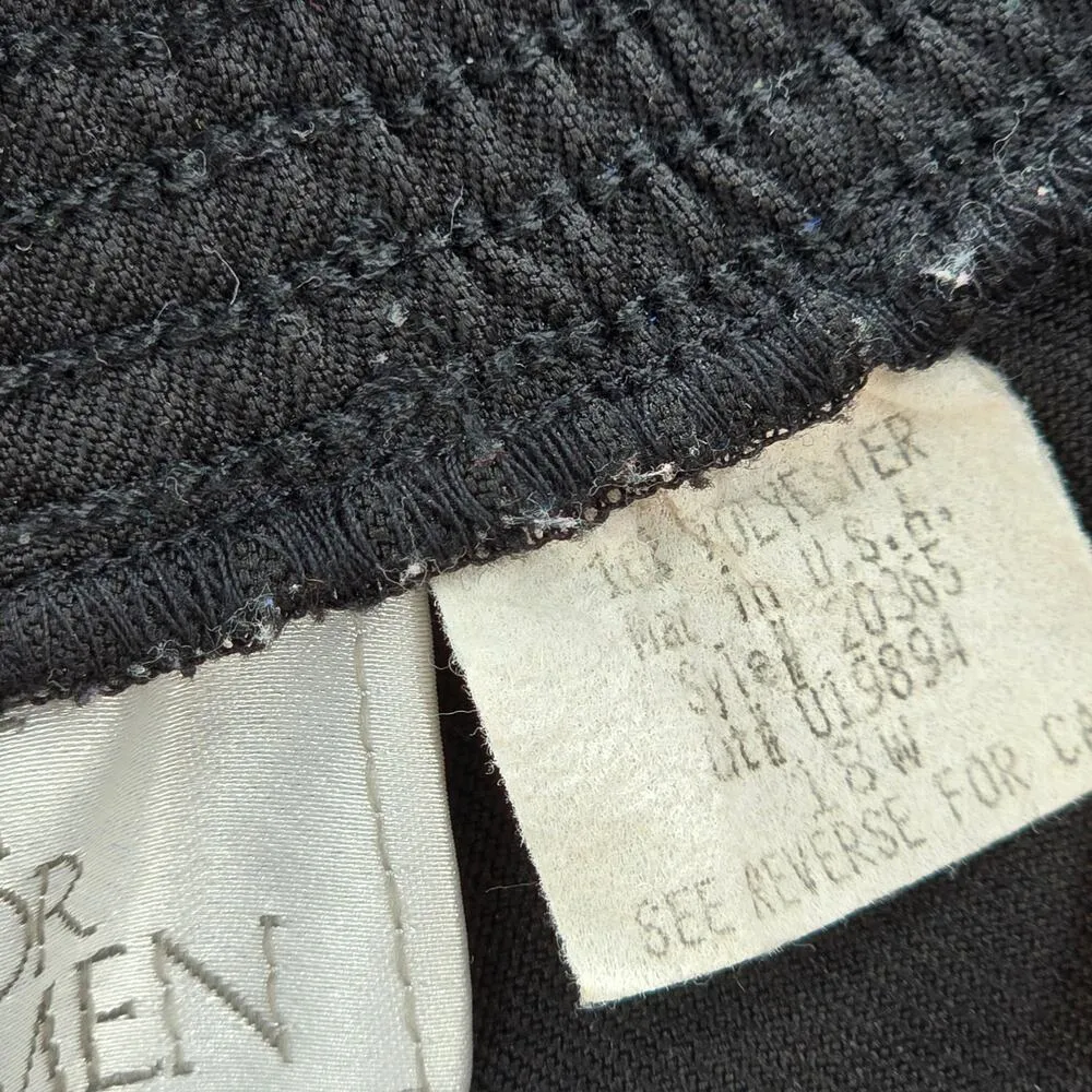 Just For Women Black Knee Length Executive Office Formal Belted Skirt Plus 18W - Image 5