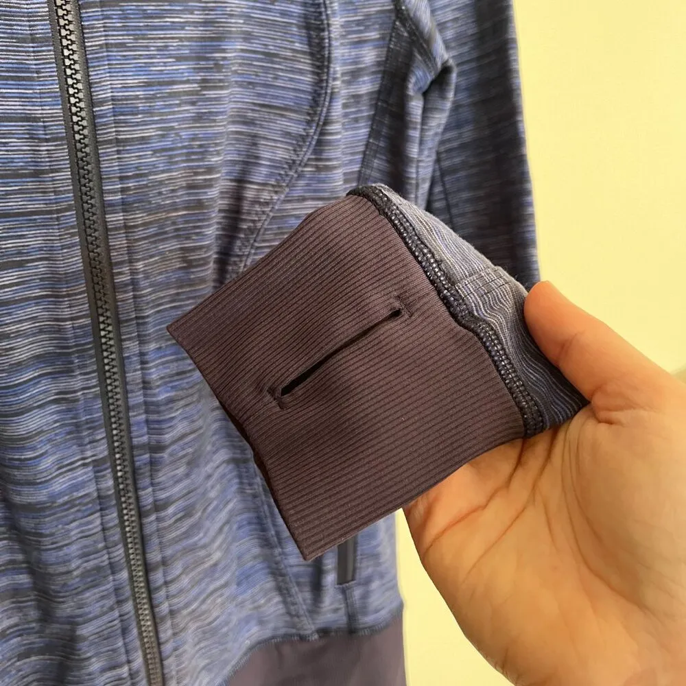 RARE Lululemon Full Zip Nice Asana Jacket - Wee Are From Space Cadet Blue - Image 15