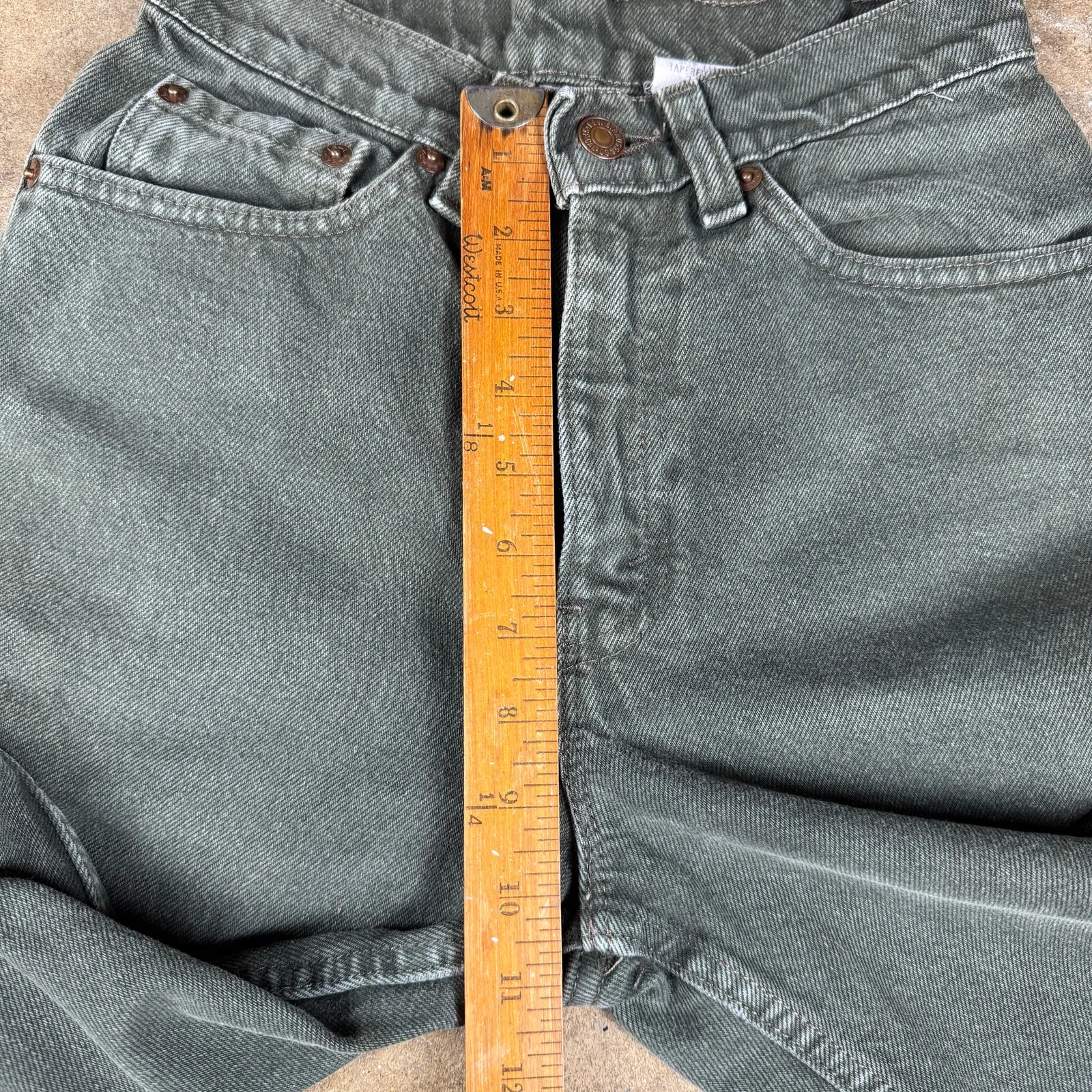 Vintage Levi’s 510 Women’s Jeans Green Slim‎ Fit High Rise Tapered Leg Sz 3 - Image 13