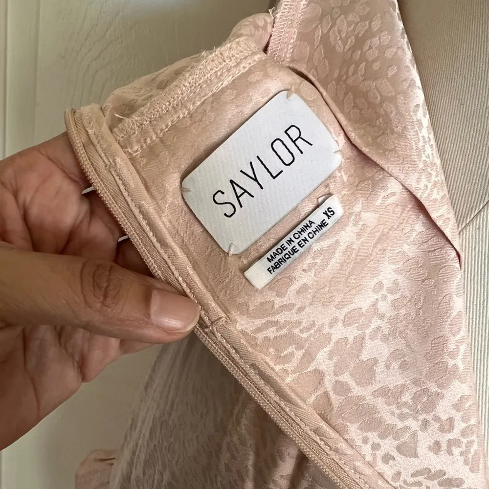 NWT SAYLOR Maxina Blush Ruffled Midi Dress - Image 7