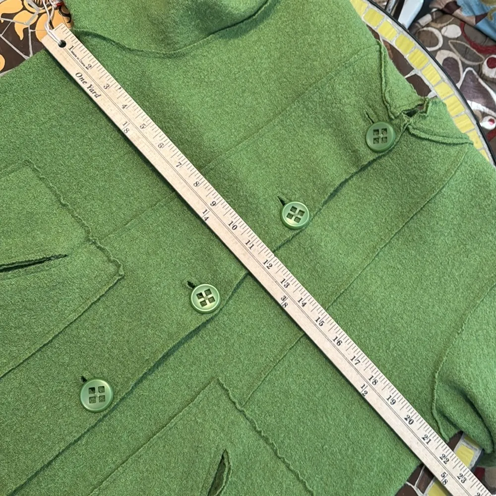 COLDWATER CREEK Green Women's Jacket SZ: L - Image 6