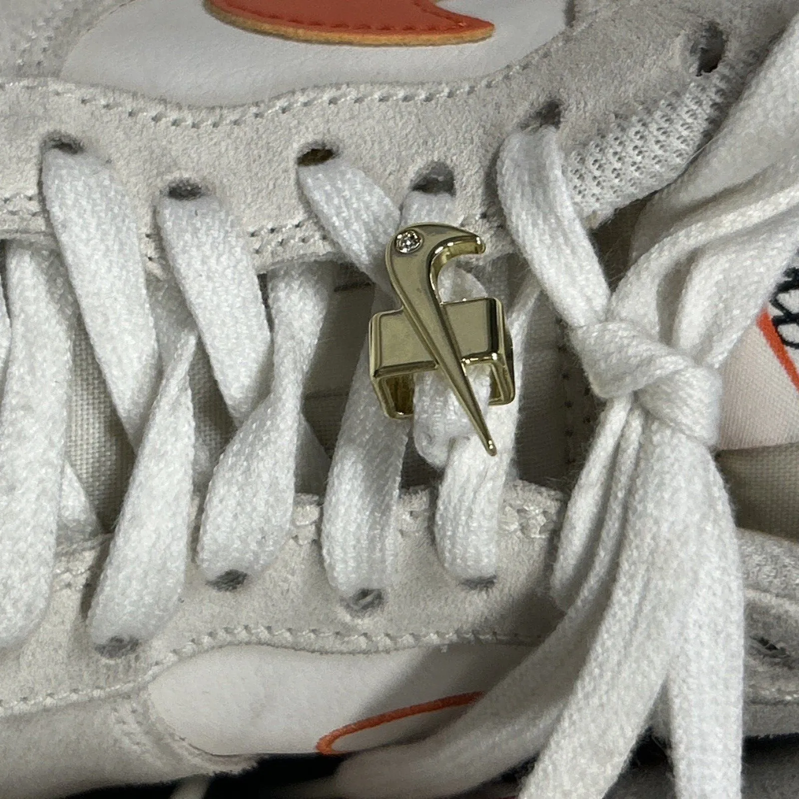 Nike Air Force 1 '07 SE Shoes Womens 9.5 White Orange DA8302-101 Sneakers - Image 6