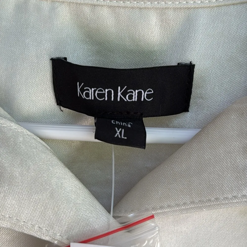 Karen Kane Satine Button down NWT Cream off white size  extra large - Image 5