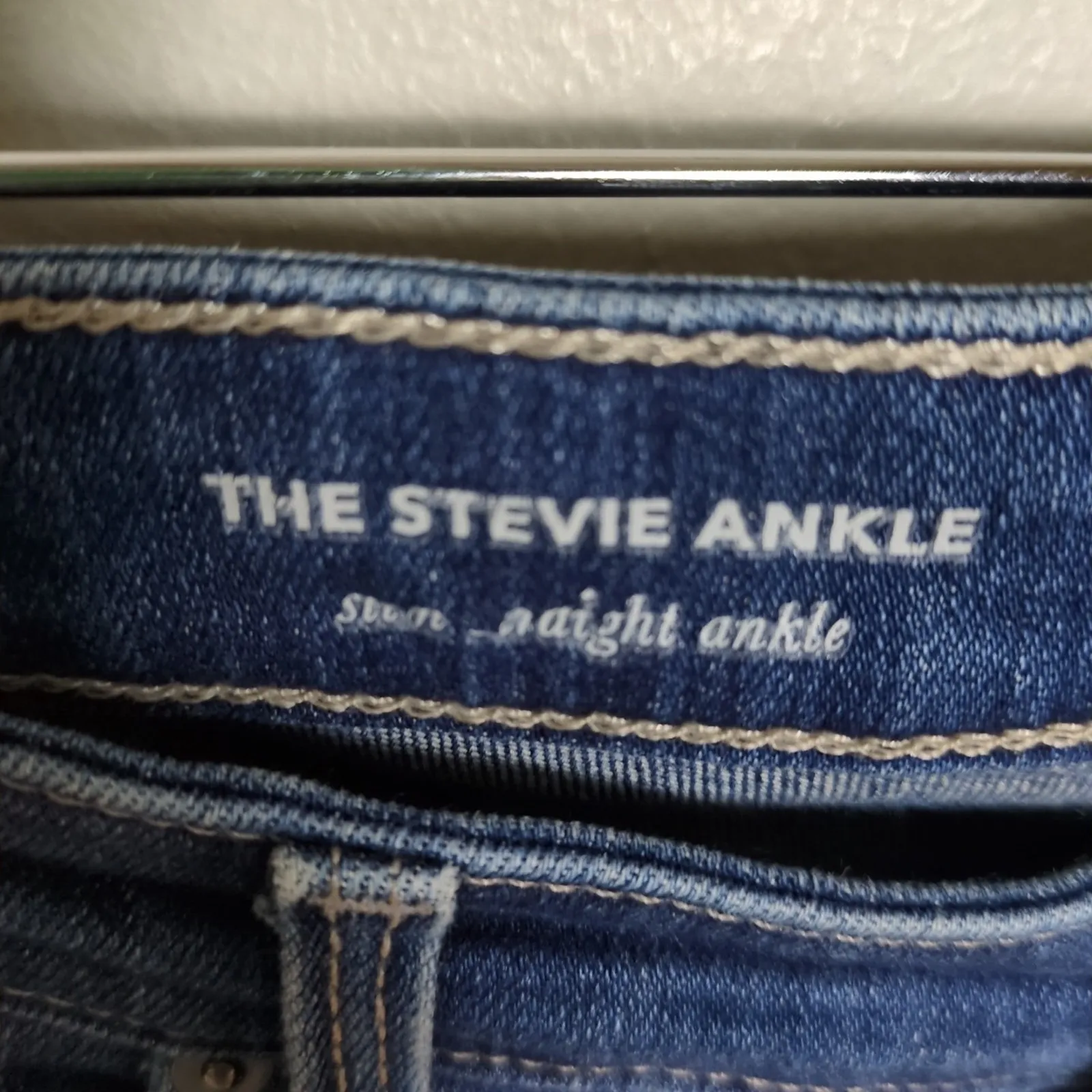 AG Adriano Goldschmied The Stevie Ankle Slim Straight Jean Dark Wash Women's 29 - Image 4