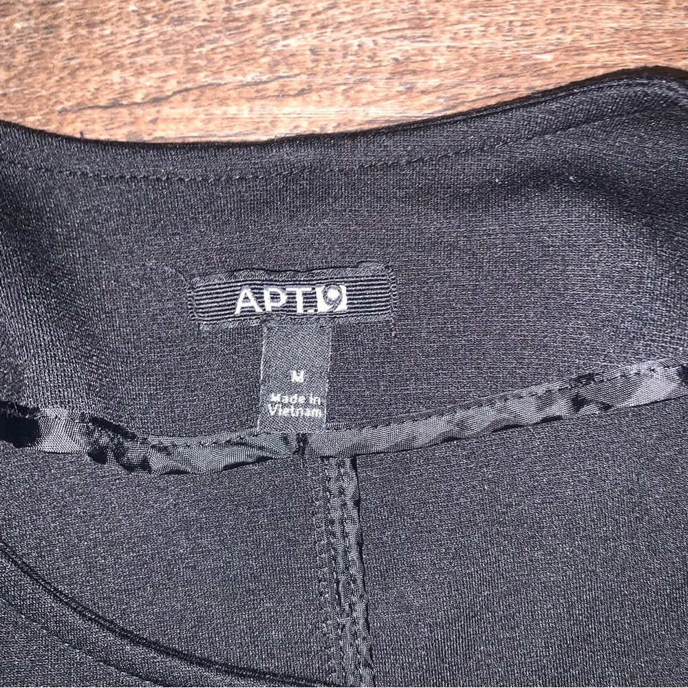 Apt. 9 Side Zip Jacket Black Motorcycle Style Women’s Size Large - Image 2