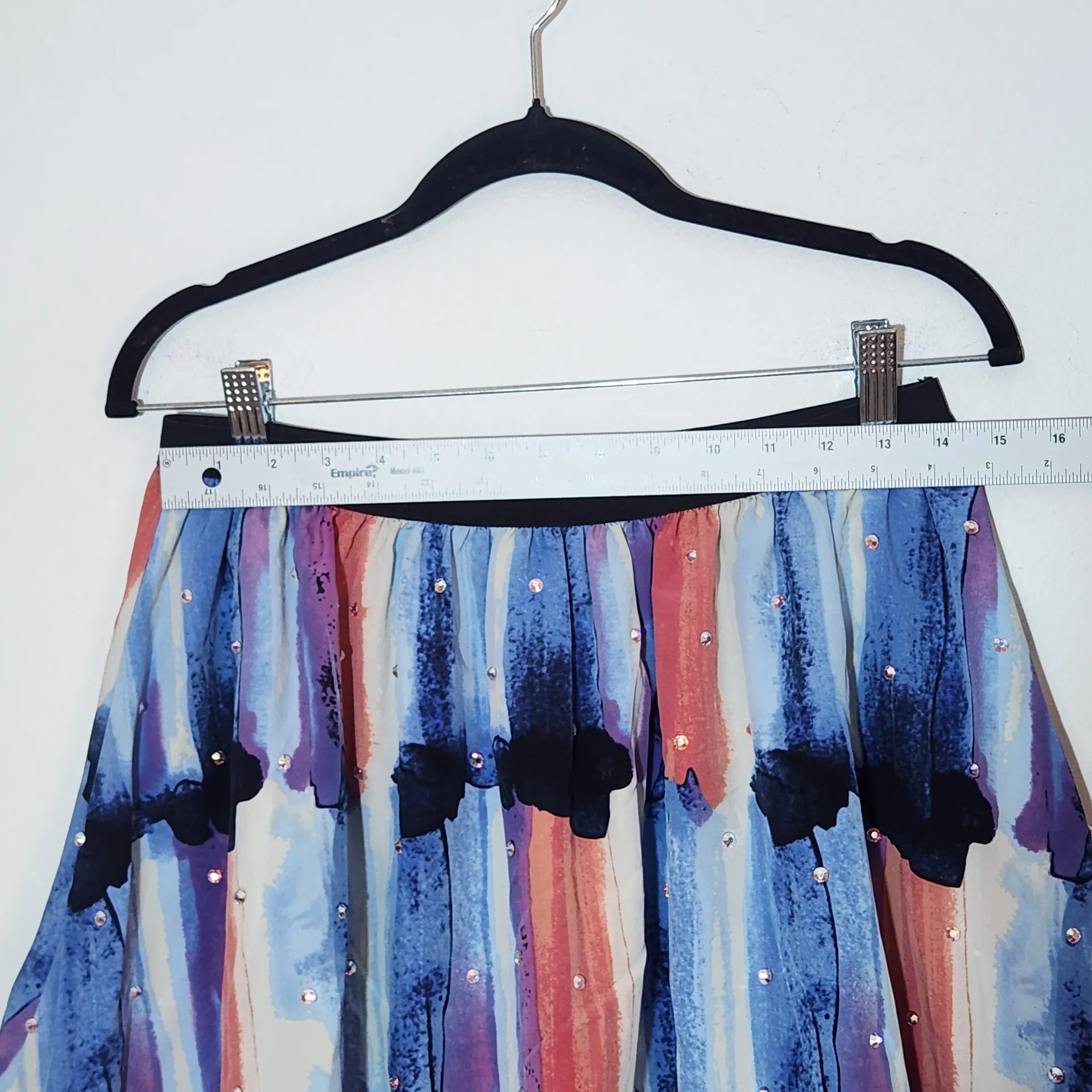 Candie’s Colorful Skirt with Tulle and Rhinestone Embellishments Size Medium - Image 5