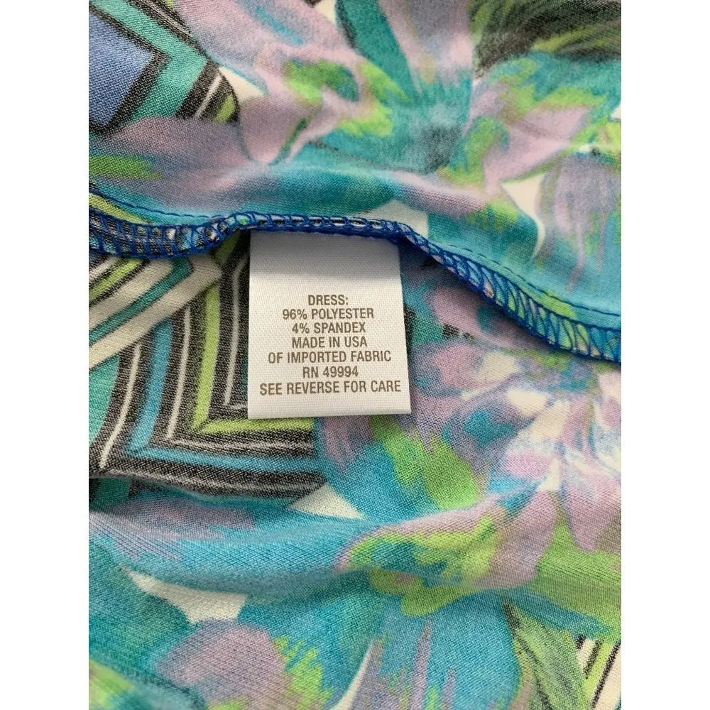 Dressbarn Women's Casual Dress Cardigan Combo w/ Necklace - Image 4