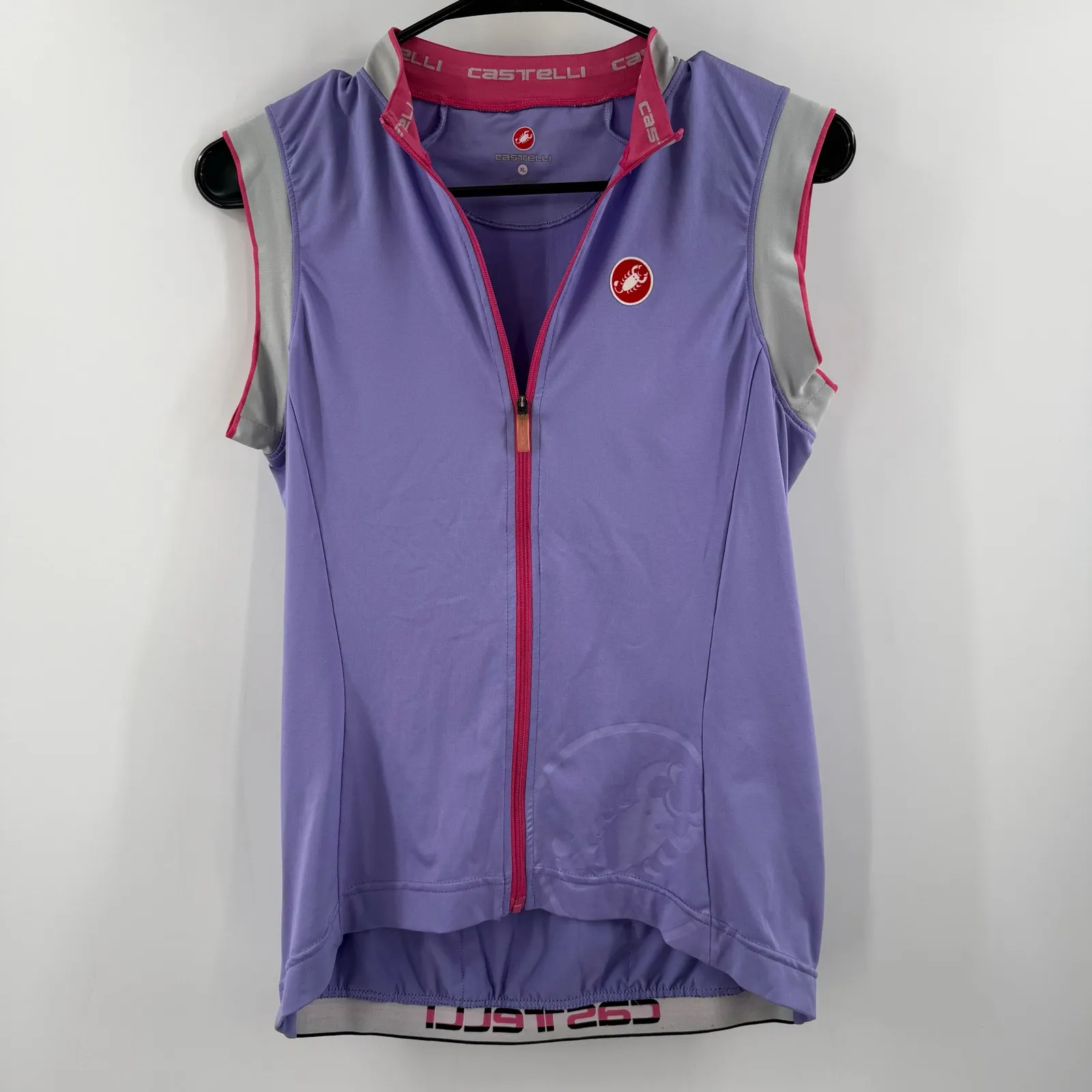 Castelli Cycling Jersey Womens Extra Large Espresso Vest Scorpion Full - Image 14