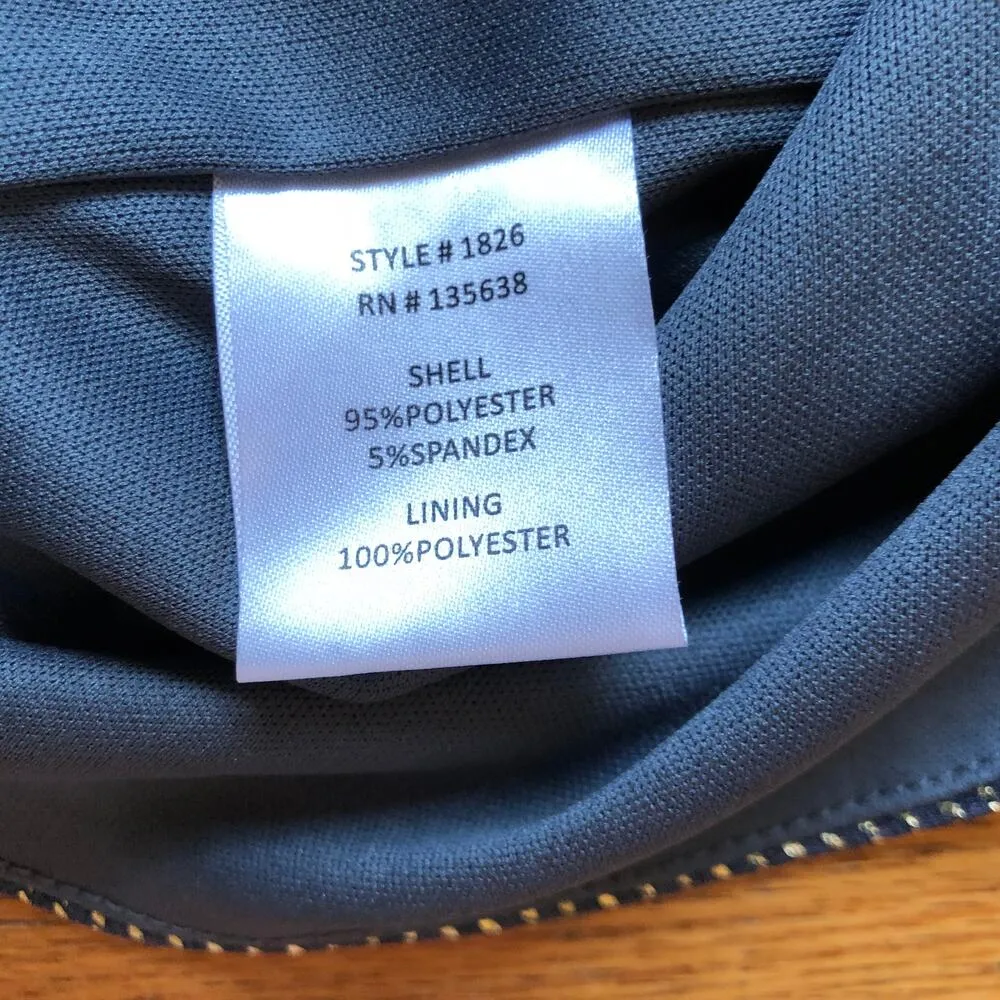 Hutch ModCloth NWOT Metallic Faux Wrap Long Sleeve Midi Gold Slate Grey Dress L Gray Size L - Image 7