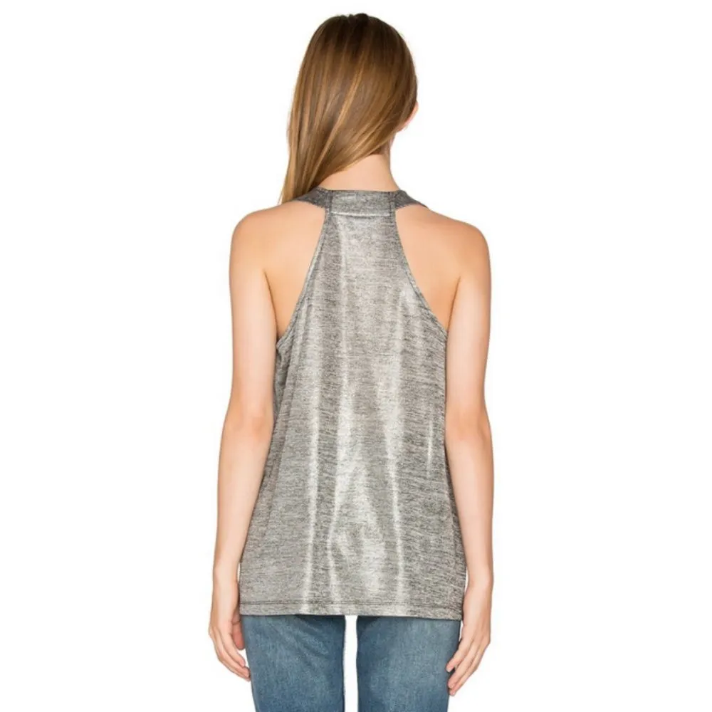 💕JACK BY STEVE MADDEN💕 Denzel Top ~ Metallic Silver Small S NWOT - Image 4