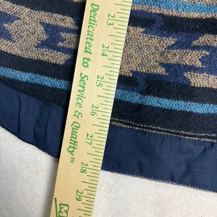 Perch by Blu Pepper Women's 2XL Aztec Print Button Up Flannel Shirt Jacket New Blue Size undefined - Image 12