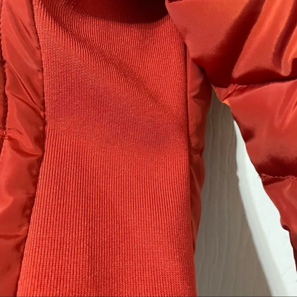 CI Sono Los Angeles Burnt Orange Quilted Puffer Jacket Size Small‎ - Image 9