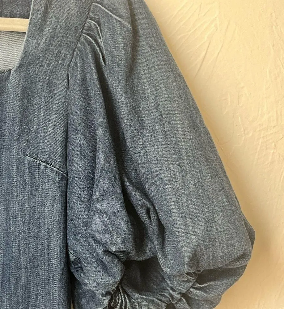 frame denim  Nina Puff sleeve Mini dress size S - Image 4