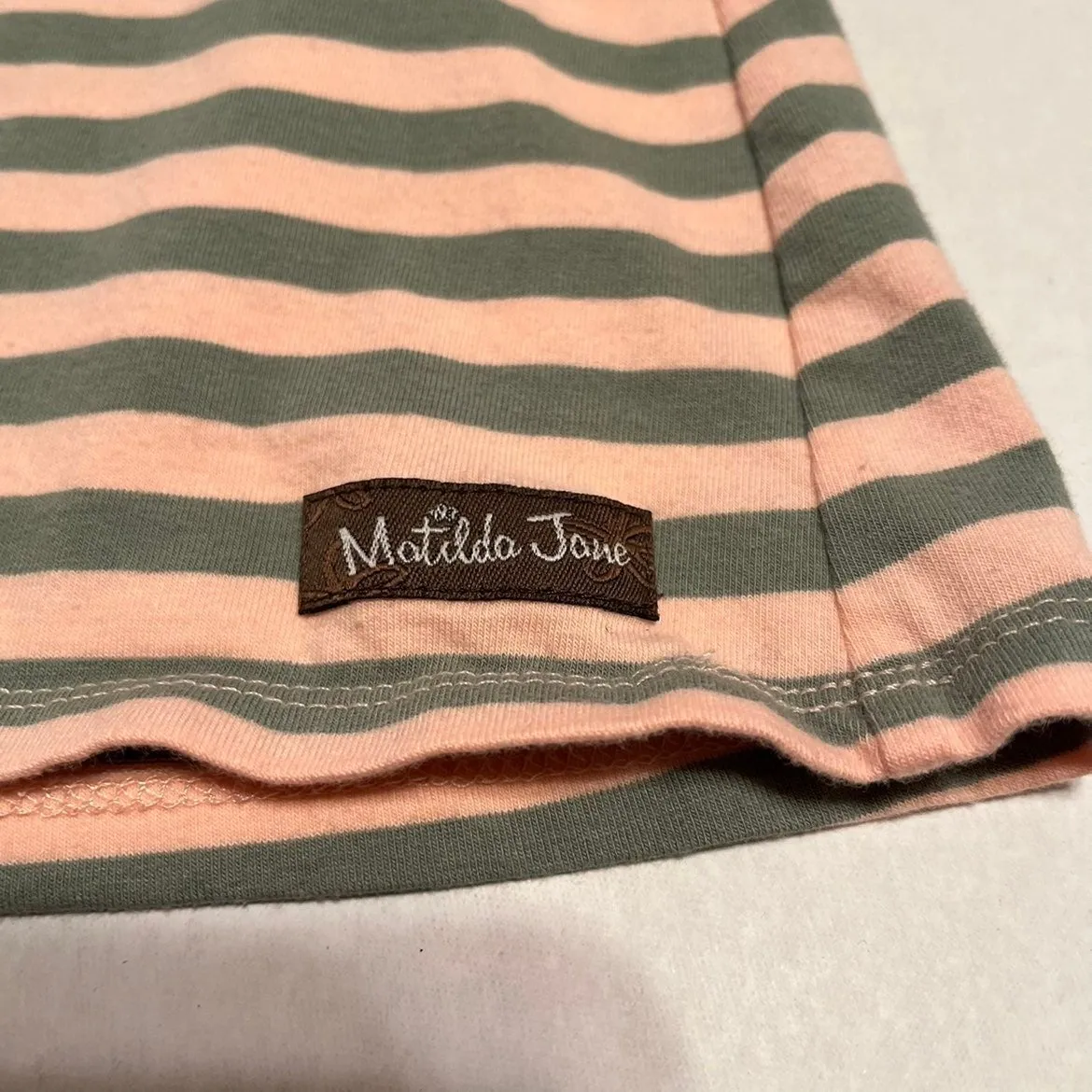 Matilda Jane Striped long sleeve fitted shirt or‎ tunic Size medium - Image 4