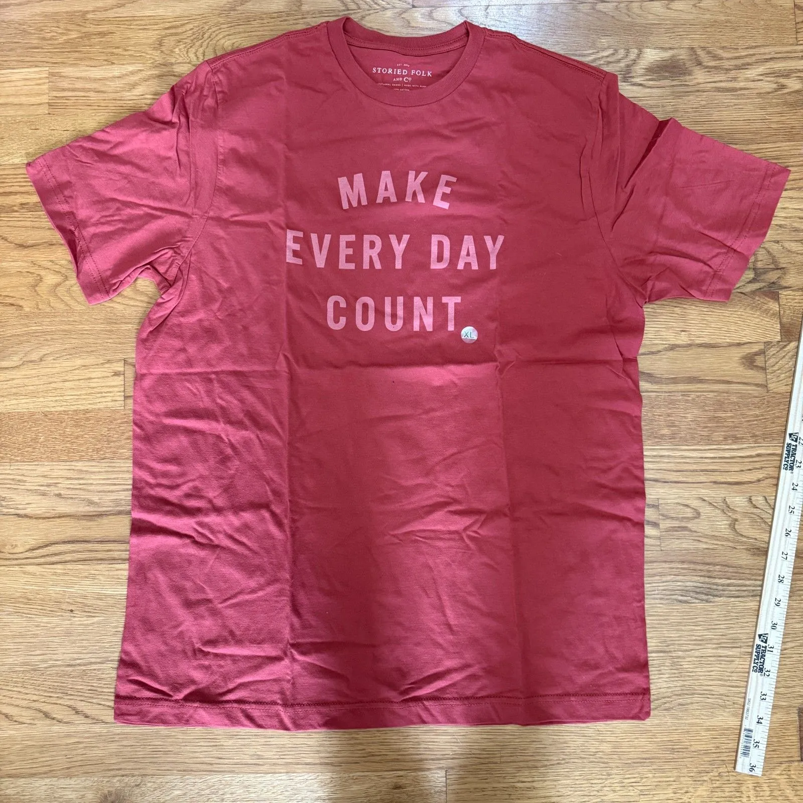 Make‎ Everyday Count T Shirt XL Red - Image 2