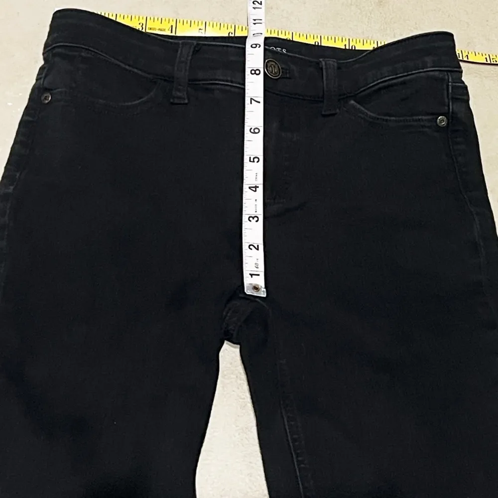 Talbots Flawless 5 Pocket Skinny Jeans Jeggings Black Charcoal Wash Sz 4 Petite - Image 4